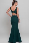 Langes Abendkleid Smaragdgrün S4370