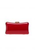 Handtasche aus Lackleder Rot V253