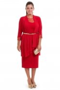 Übergroßes Abendkleid Rot AL8350