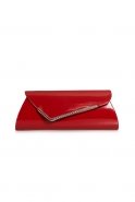 Handtasche aus Lackleder Rot V455