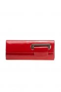 Handtasche aus Lackleder Rot V442