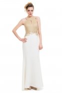 Langes Abendkleid Weiß M1462