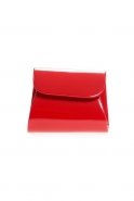 Handtasche aus Lackleder Rot V483