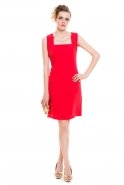 Kurzes Abendkleid Rot T2033