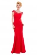 Langes Abendkleid Rot C3217