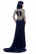 Hijab Kleid Marineblau K4349382