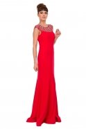 Langes Abendkleid Rot C6188