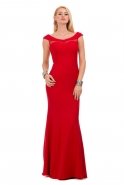 Langes Abendkleid Rot C6141