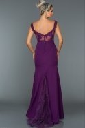 Abendkleid im Meerjungfrau-Stil Lang Violette ABU013