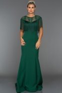 Langes Abendkleid Smaragdgrün AN2467