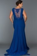 Langes Kleid in Übergröße Sächsischblau GG6881