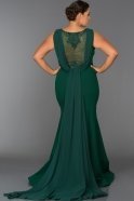 Langes Kleid in Übergröße Smaragdgrün GG6881