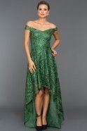 Langes Abendkleid Smaragdgrün C7316