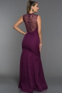 Langes Abendkleid Violett C7257