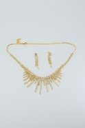 Halskette Ohrring Gold UK004