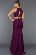 Langes Abendkleid Violett C7353