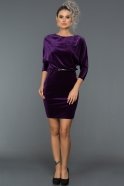Kurzes Abendkleid aus Samt Violette AR38128