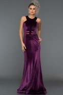 Abendkleid im Meerjungfrau-Stil Lang Violette ABU489