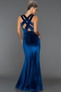 Abendkleid im Meerjungfrau-Stil Lang Sächsischblau ABU490