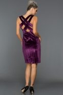 Kurzes Abendkleid aus Samt Violette L8026