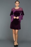 Kurzes Abendkleid aus Samt Violette DS434