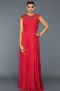 Langes Abendkleid Rot L6038