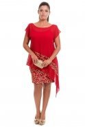 Übergroßes Abendkleid Rot AL7592