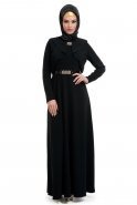 Hijab Kleid Schwarz T2242