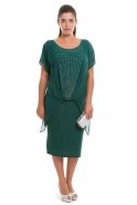 Übergroßes Abendkleid Smaragdgrün AL8777