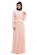 Hijab Kleid Lachs S9030