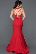 Langes Meerjungfrau-Abendkleid Rot AN2586