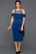 Plus Size Abendkleid Sächsischblau AR37050