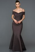 Abendkleid im Meerjungfrau-Stil Lang Violette ABU081