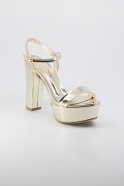 Party-Schuhe Gespiegelt Gold-Metallic AB1008