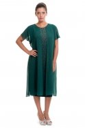 Übergroßes Abendkleid Smaragdgrün AL8804