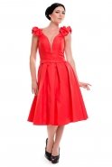 Kurzes Abendkleid Rot K4351429