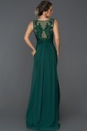 Abendkleid im Meerjungfrau-Stil Lang Smaragdgrün ABU301