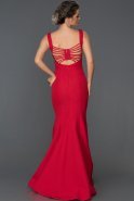 Abendkleid im Meerjungfrau-Stil Lang Rot ABU178