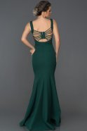 Abendkleid im Meerjungfrau-Stil Lang Smaragdgrün ABU178