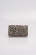 Quadratische Stein-Portfolio-Tasche Platin V425