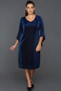 Übergroßes Abendkleid Sächsischblau AB2201