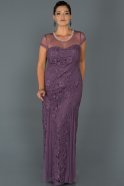 Kleider in Großen Größen Lang Lavendel ABU135