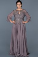 Kleider in Großen Größen Lang Lavendel ABU464