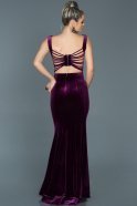 Abendkleid im Meerjungfrau-Stil Lang Violette ABU503