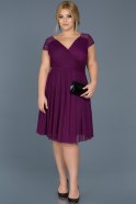 Kleider in Großen Größen Kurz Violette ABK306