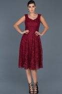 Partykleid Midi Weinrot ABK317