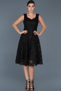 Partykleid Midi Schwarz ABK317