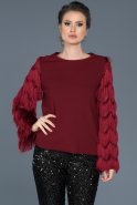 Bluse Weinrot A80893