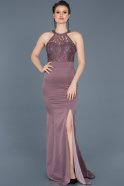 Abendkleid im Meerjungfrau-Stil Lang Lavendel ABU473