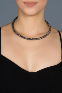 Halskette Anthrazit AB002